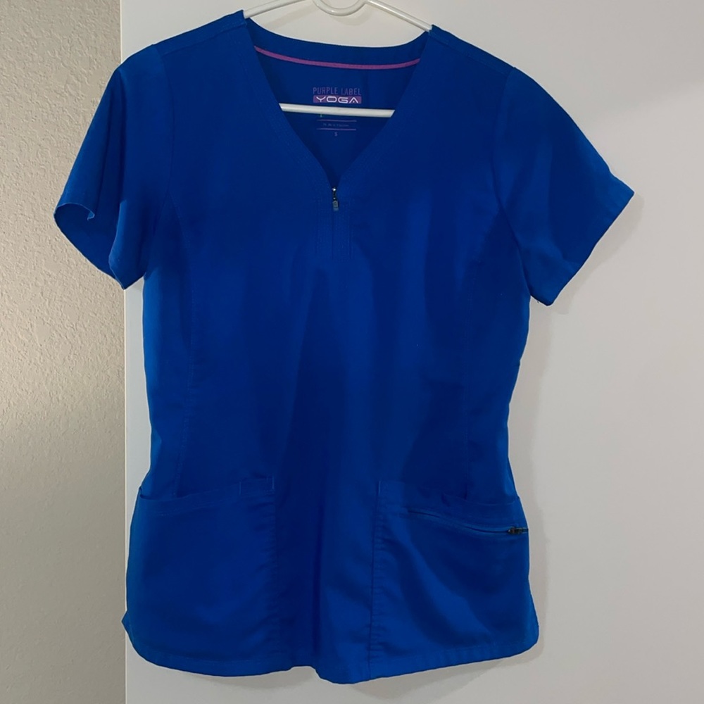 Purple Label Yoga Scrub Top
